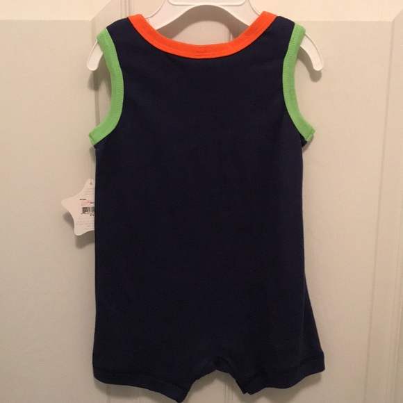 🐠NWT Boys Adorable 12M Shark One Piece Romper 🦈 - Picture 2 of 5